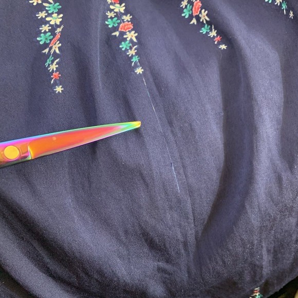 Vintage Women Kaftan Size Medium  Blue Sameera Fashion Dress Loose Long … - Picture 10 of 12